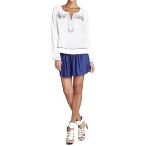 BCBGMAXAZRIA Royal Blue Sheena Shorts Size Extra Small